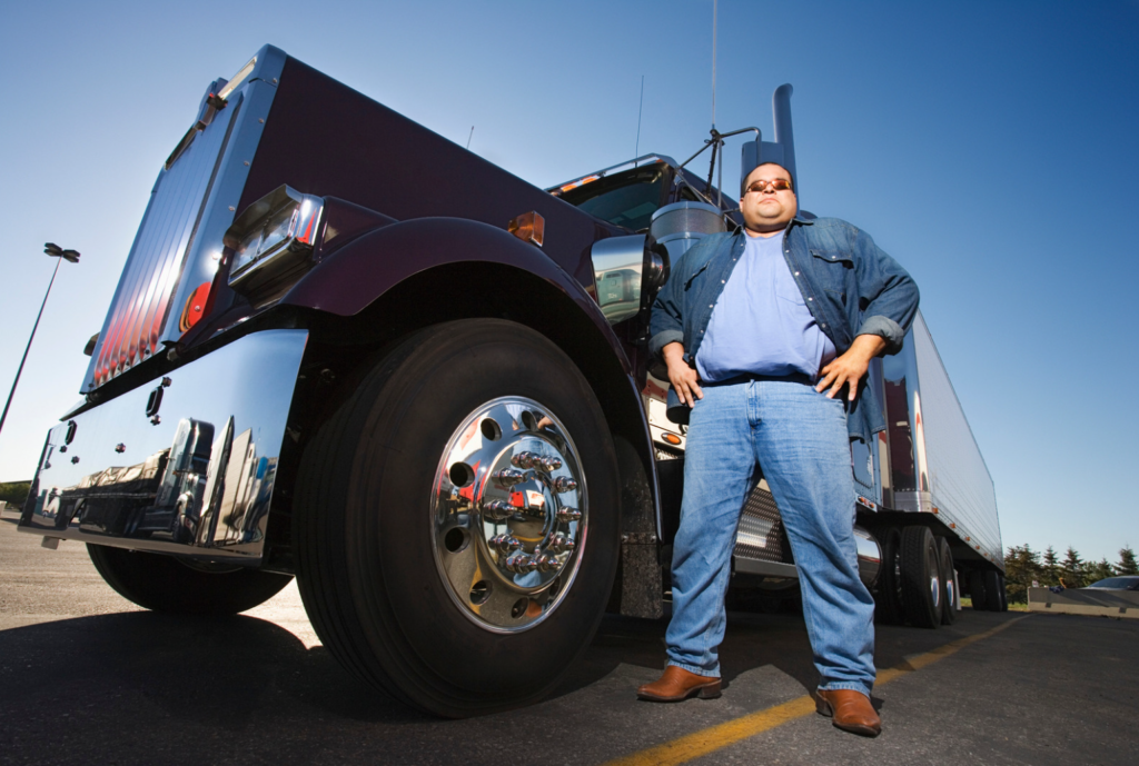 owner operator truck driver with truck