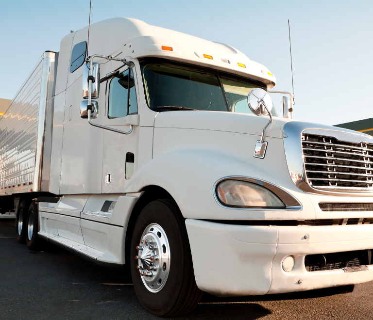 white semitruck for self-dispatching