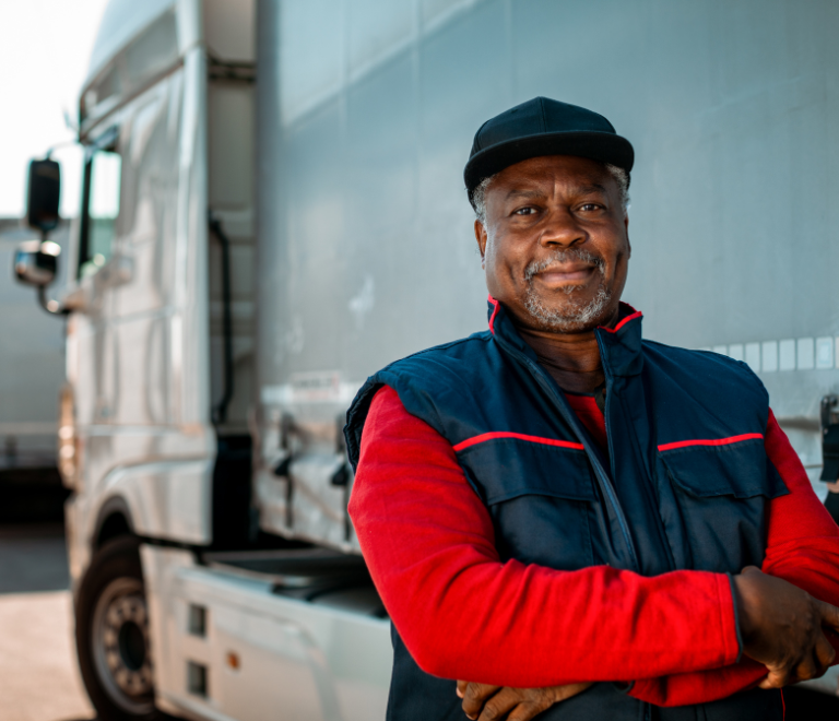 truck driver portrait